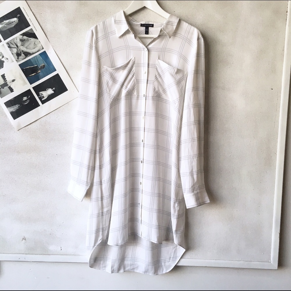 Eileen Fisher Silk Crepe Classic Tunic